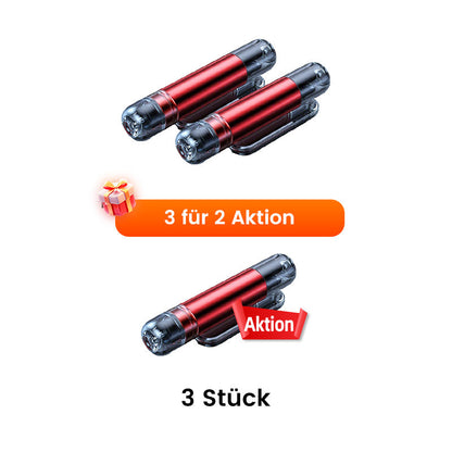 🚨KUBOZN® Auto-Notfallhammer mit Gurtschneider | Wolfram-Spitze für Verbundglas | Kompakt (96mm) | Lebensrettend bei Unfällen (Überschlag/Wasser) | Deutsche Qualität