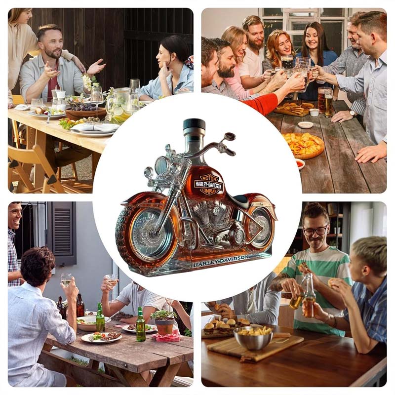 KUBOZN® Limitierte Edition - Harley Whiskyflasche