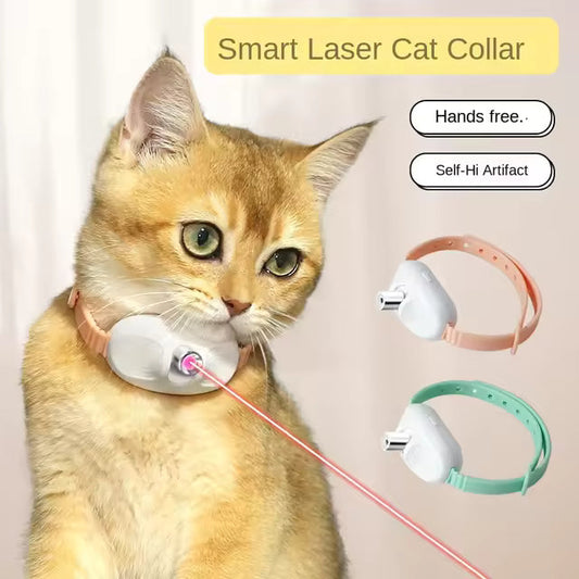 KUBOZN® Intelligent Infrared Laser Cat Collar with Interactive Toys