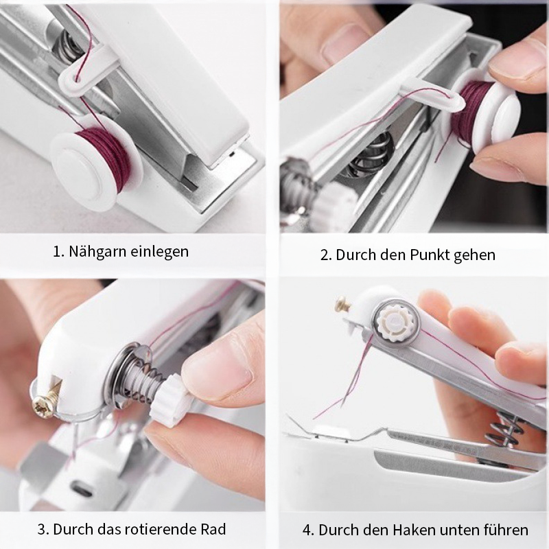 KUBOZN® Mini-Handnähmaschine für Zuhause und Unterwegs