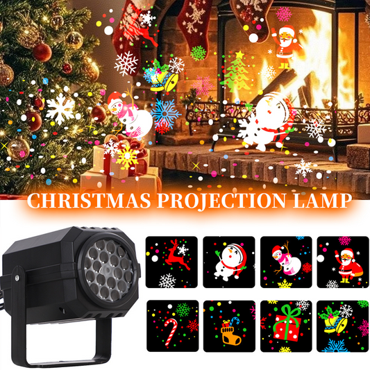 🎁Billhol® Begrüßen Sie Weihnachten💥Rotierender LED-Weihnachtsmuster-Projektor