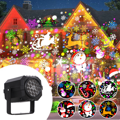 🎁Billhol® Begrüßen Sie Weihnachten💥Rotierender LED-Weihnachtsmuster-Projektor