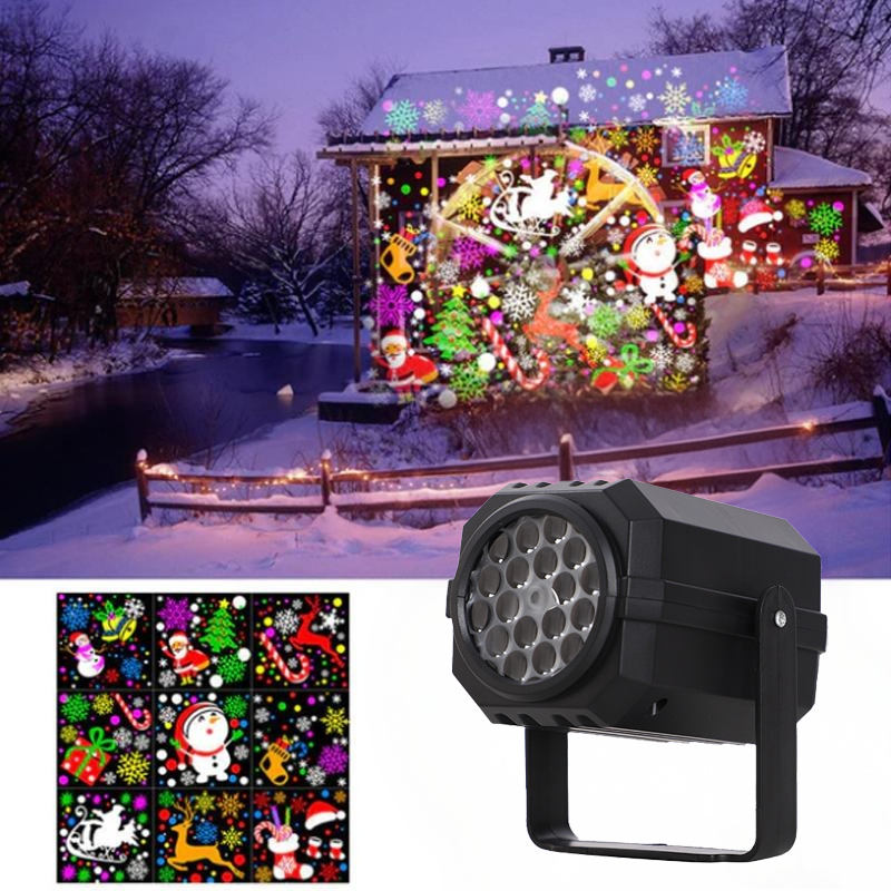 🎁Billhol® Begrüßen Sie Weihnachten💥Rotierender LED-Weihnachtsmuster-Projektor