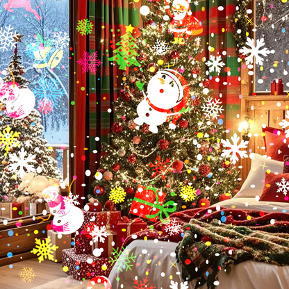 🎁Billhol® Begrüßen Sie Weihnachten💥Rotierender LED-Weihnachtsmuster-Projektor