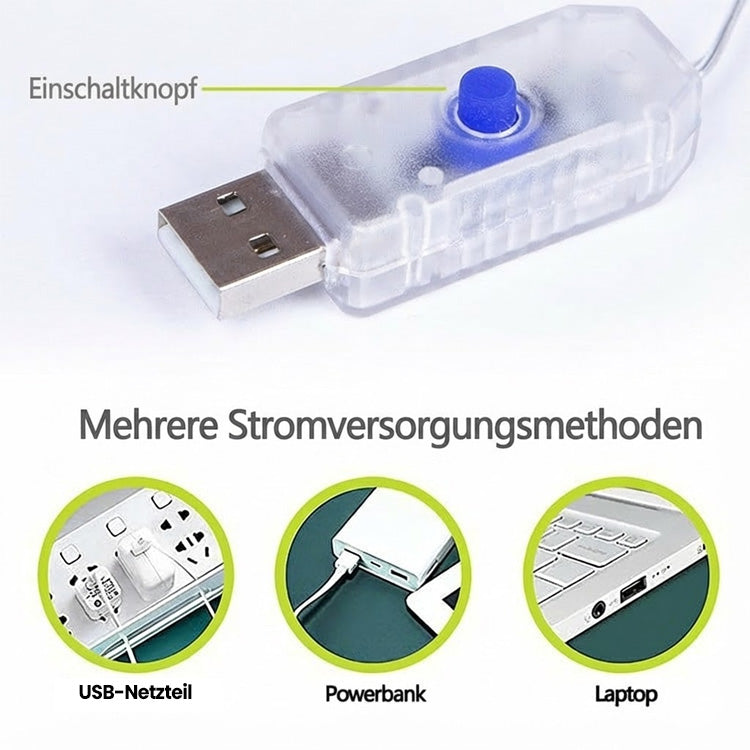 🎁Billhol® USB-betriebene LED-Lichterketten & Lichtvorhänge – Stimmungsvolle Dekobeleuchtung